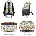 thumbnail image 5 of KUIFORTI Reading Capybara Kids Backpack Boys Girls Bookbag Durable Polyester School Bag with Laptop Compartment Back to School Gifts, 5 of 7