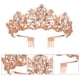 thumbnail image 3 of Corona para novia reina princesa niñas en boda cumpleaños desfile, con diadema de peine, para mujeres y niñas, 3 of 5