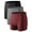 05# 3Pack:Black+Gray+Wine Red, variant on NELEUS Womens 3" Spandex Booty Shorts for Yoga Gym Cheer High Waist with Inner Waistband Pocket 3 Pack,Black,US Size XL