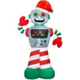 thumbnail image 1 of Holidayana 6 Foot Tall Giant Inflatable Winter Holiday Robot Yard Decoration, 1 of 6