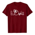 thumbnail image 5 of Camisetas con estampado de letras y cuello redondo de verano para mujer, blusas femeninas cómodas y elegantes, Tops OAVQHLG3B Store lin121212, 5 of 5