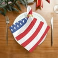 thumbnail image 2 of GZHJMY Soft Reusable Satin Table Decorative Napkins,20x20InX6 PCSAmerican Flag,Family Dinner Wedding Banquet, Cocktail Party, Kitchen,Birthday Party, 2 of 7