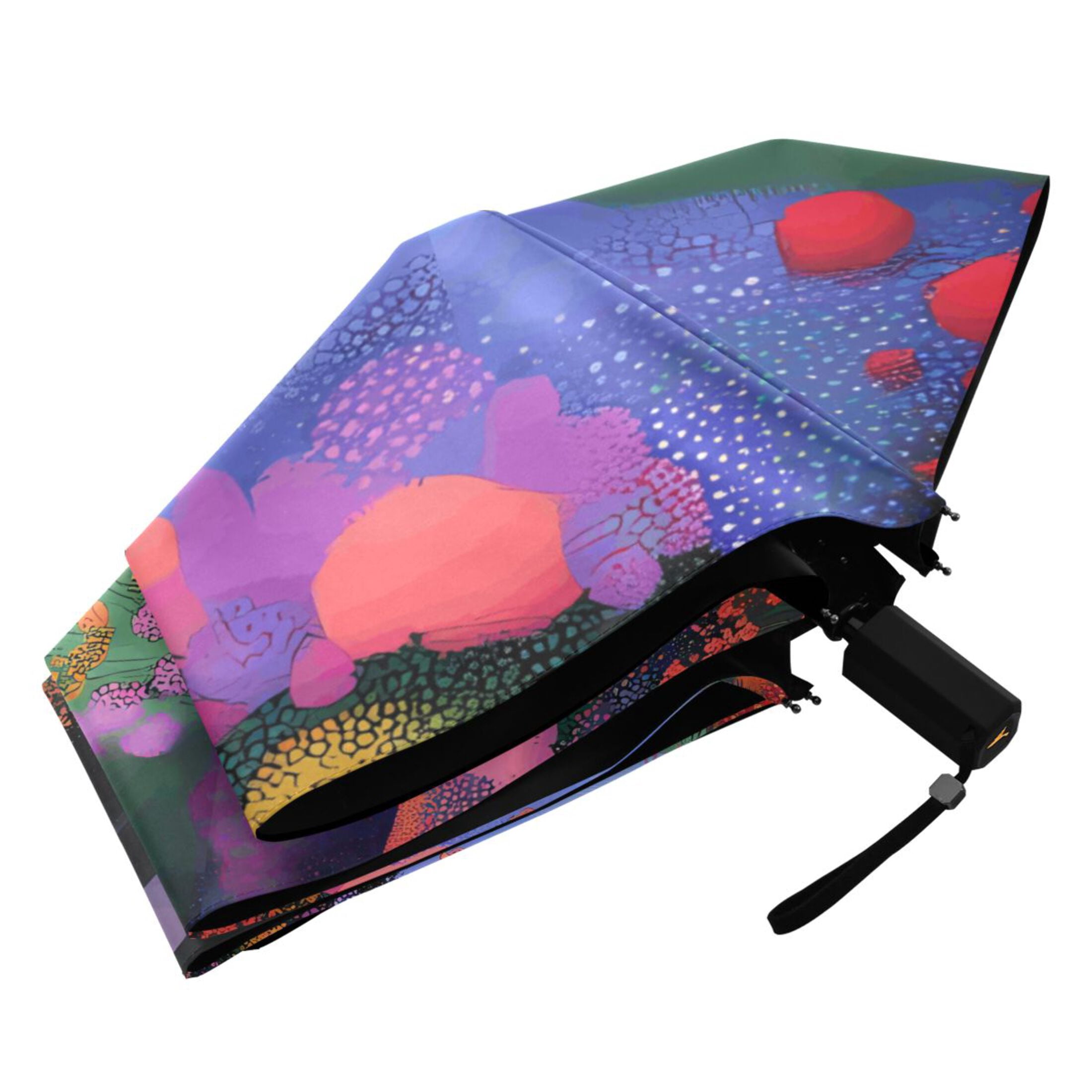 Compact Sun Umbrella Windproof Travel Umbrellas for Rain Strong Portable UV Protection Woman Walking in Garden