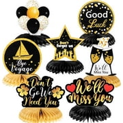 XD-7 Pieces Farewell Party Decorations We Will Miss You Honeycomb Going Away Centerpiece for Coworker Employee Friend Goodbye Retirement Supplies*0