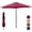 Wine Red, variant on Gianna 7.5ft Patio Umbrella with Tilt and Crank Button & 8 Sturdy Ribs Waterproof, Patio Table Umbrella Perfect for Poolside, Terrace, Beach and Outdoor Restaurant, Navy Blue