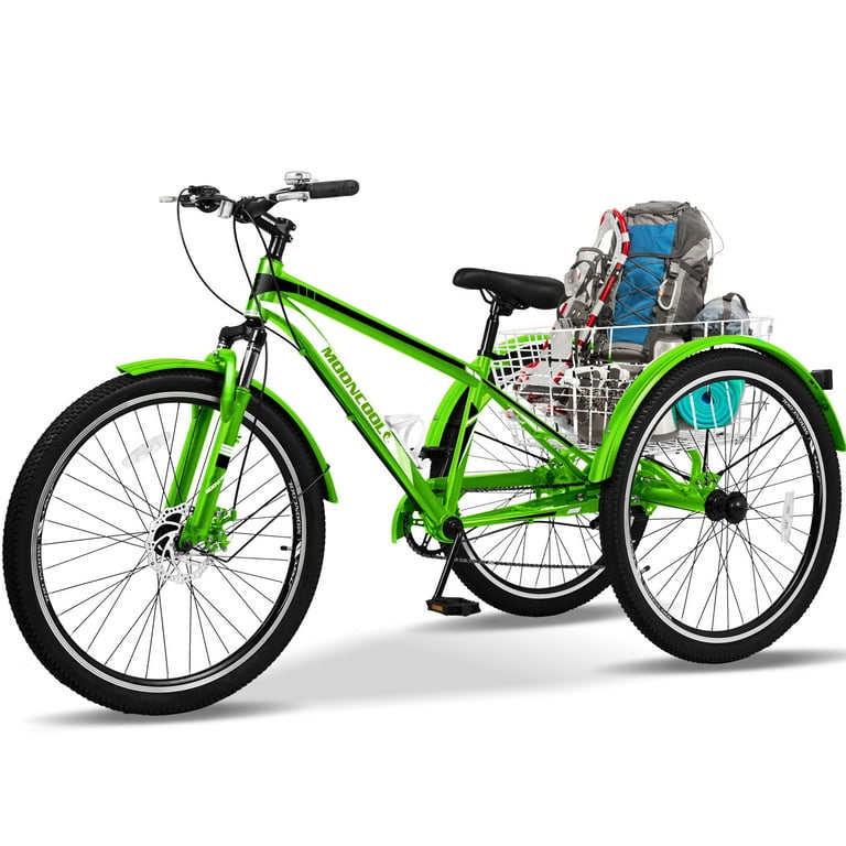 Lilypelle Adult Tricycle 7 Speed Three Wheel Bike 26 inch