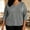 Gray, variant on Plus Size Tunic for Women Scrub V Neck Three Quarter Pocket Soft Woven Loose Ladies Care Work Tops Spring Summer Clothing