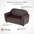 thumbnail image 5 of Gymax Kids Sofa Armrest Chair Lounge Couch Wood Construction Storage Box Living Room, 5 of 10