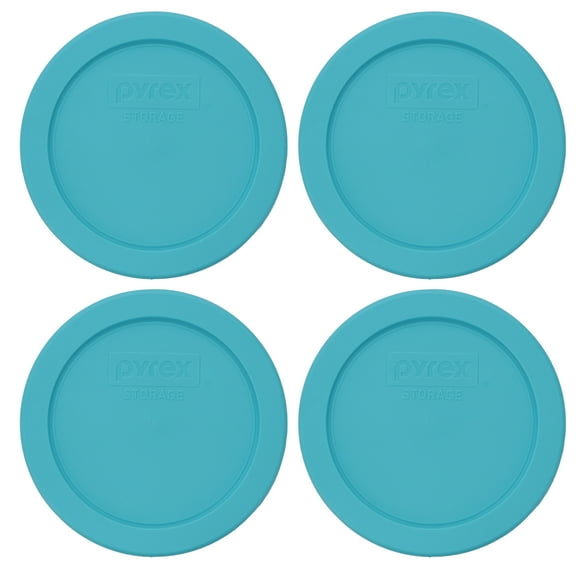 Pyrex 7200-PC 2 Cup Aqua Blue Lid (4-Pack)