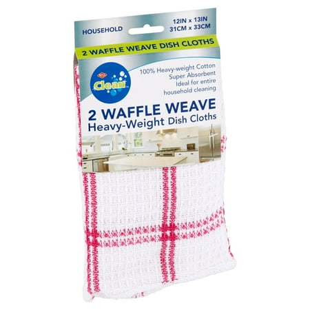 Ritz Clean Waffle Weave Heavy Weight Dish Cloths 2 Count Walmart Com Walmart Com