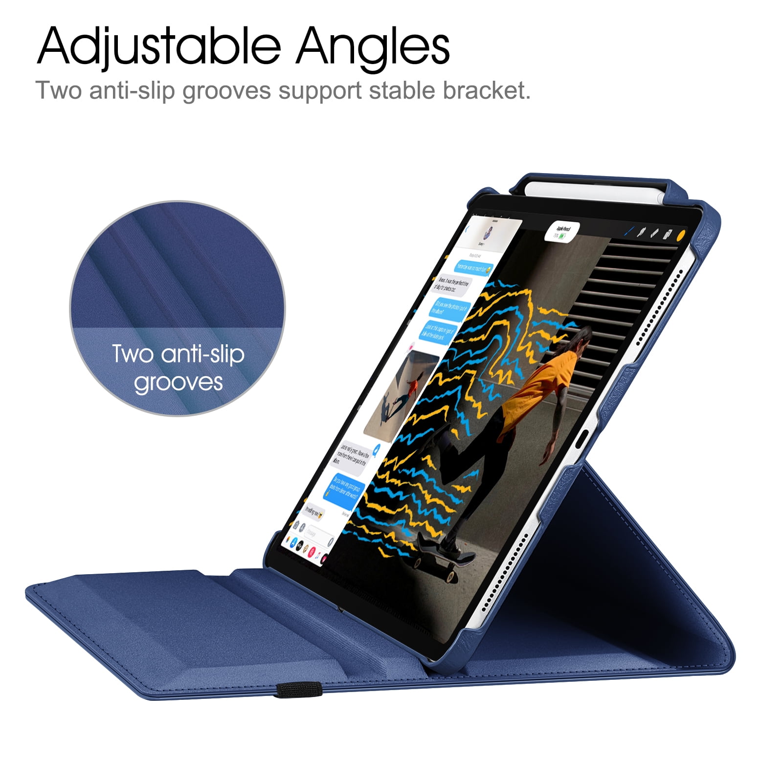 Fintie Swivel Case for iPad Pro 12.9 (2021/2020/2018) - 360 Degree Rotating Protective Cover w/Pencil Holder for iPad Pro 12.9-inch 5/4th/3rd Generation
