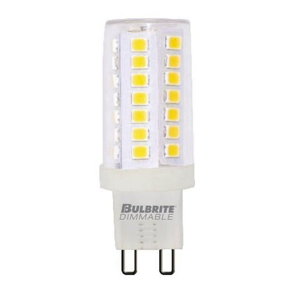 Pack of (2) 5 Watt 120V Dimmable Clear T6 LED Mini Light Bulbs with Bi-Pin (G9) Base  2700K Warm White Light  550 Lumens