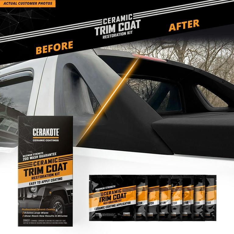 How to Permanently Restore Faded Plastic Trim with Ceramic Coating 