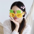 thumbnail image 3 of 1 par de gafas con forma de piña, gafas decorativas, accesorios creativos, gafas divertidas para fiesta de disfraces TUNC Sencillez, 3 of 5