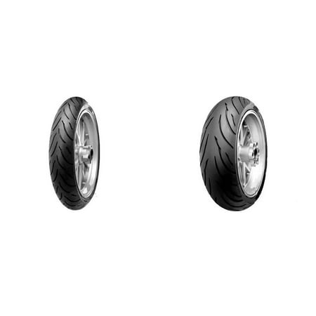 CONTINENTAL Motion Sport Touring Front & Rear Tire Set, 120/70ZR17 (58W) & 190/50ZR17 (Best Sport Touring Motorcycle Tires 2019)