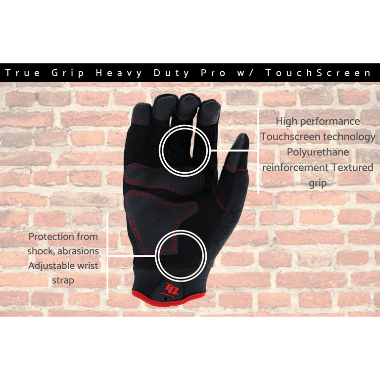 True Grip Safety Max Work Gloves - Large Size - 9043 –