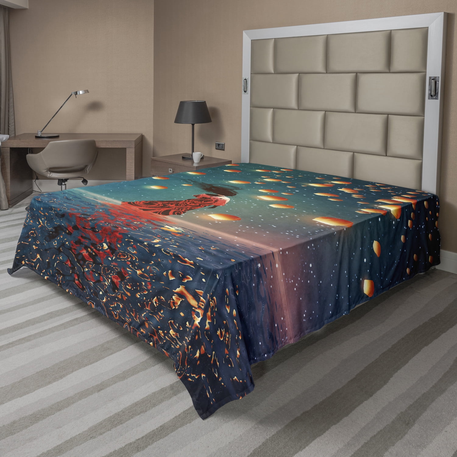 Details about   Ambesonne Geometrical Flat Sheet Top Sheet Decorative Bedding 6 Sizes