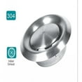 thumbnail image 2 of WALFRONT 3 Tailles Réglables Mur Plafond Maison Acier Inoxydable Évent Rond Couverture de Conduit de Ventilation Neuf, Alimentation en Échappement, Couverture de Conduit de Ventilation, 2 of 6