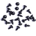 thumbnail image 3 of 500Pcs Carbon Steel Round Head Self Tapping Screws Assortment Kit, 10 Size Black Countersunk Head Phillips Recess Screws with Storage Box for Wood Pla, 3 of 4