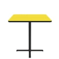 thumbnail image 2 of Bar Stool/Standing Height High Pressure Cafe and Breakroom Table - Yellow - 36"L x 36"W - Square, 2 of 5