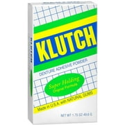 Klutch Denture Adhesive Powder Super Hold 1.75 oz (Pack of 2)