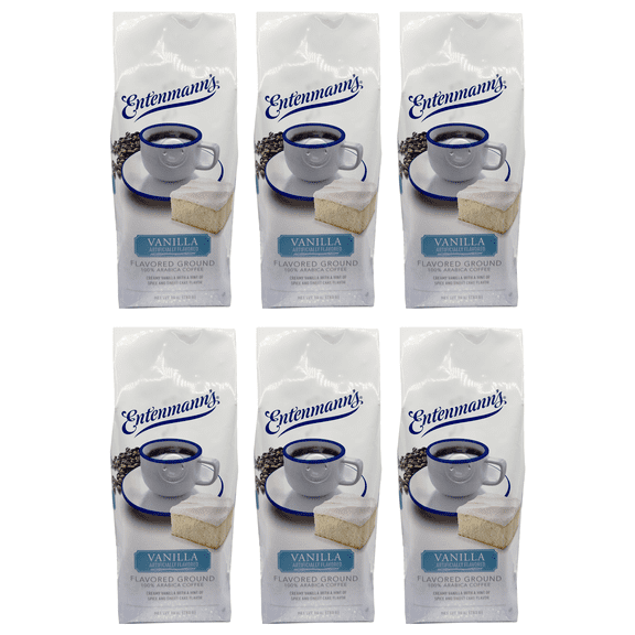 Entenmann's Vanilla Flavored Ground Coffee – 6 x 10 oz Bags