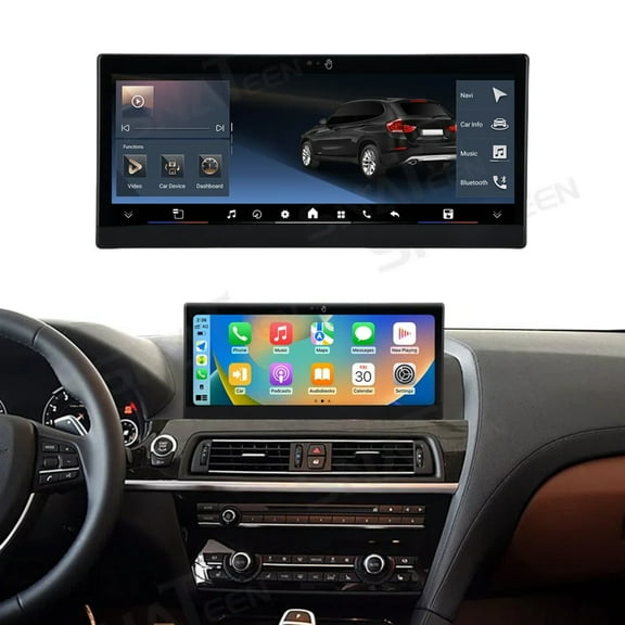 SNATEEN 10.25 inch Car Stereo for BMW 6 Series 2009-2012 CIC Android 13 Car Radio Multimedia GPS Navigation Wireless Carplay with Gesture Control Screen
