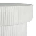 thumbnail image 4 of Christopher Knight Home Minimalist 24” H MGO Plant Stand with Ribbed Design, Indoor/Outdoor, White, 4 of 7