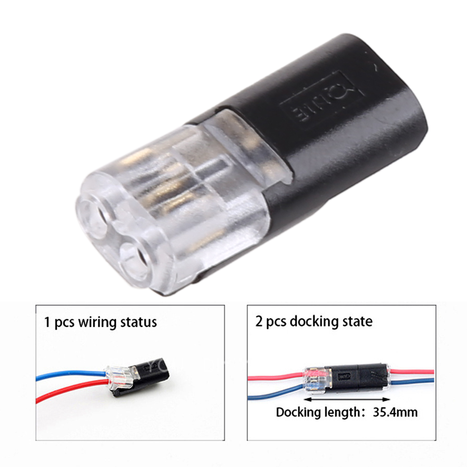Geemin 50 Pcs Pluggable Terminal Blocks Compact Solderless Quick Wire Connectors