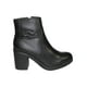 thumbnail image 2 of BOTIN CASUAL TACON GIUSTO MUJER NEGRO PIEL 60241 LEON  60241p, 2 of 3
