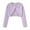 Purple, variant on WIBACKER 2-8T Girl Long Sleeve Bow Bolero Cardigan Kids Front Open Knit Shrug Cropped Sweaters Tops