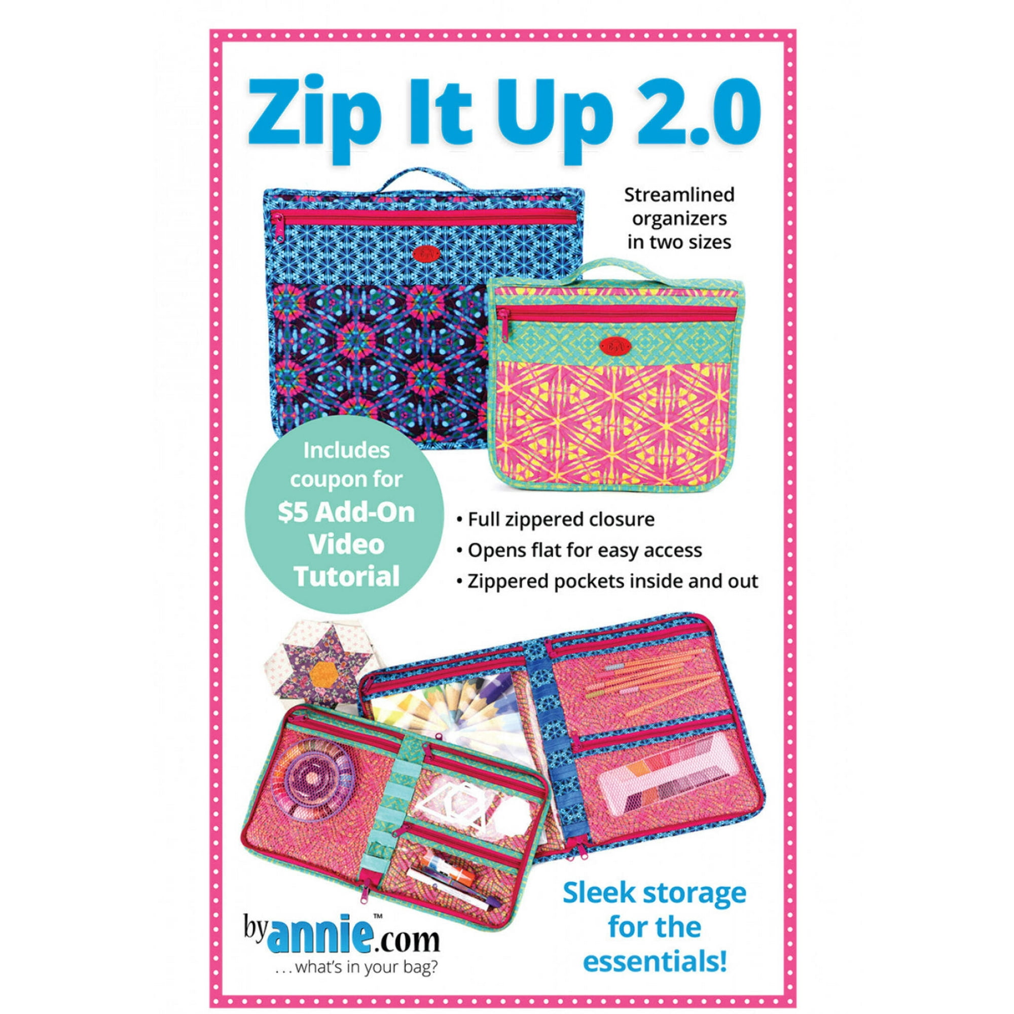 Zip It Up 2.0 Bag Sewing Pattern from ByAnnie
