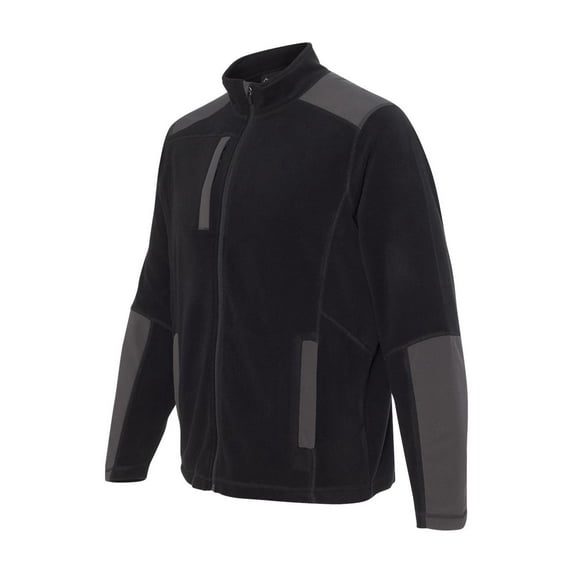 Men's 100% Polyester Nano Fleece TM Full Zip Jacket Explorer - BLACK - L