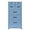 Blue, variant on Plastic Drawers Dresser for Bedroom Locked Storage Cabinet with 6 Drawers Craft Organizers and Storage for Clothes, Towels Chest Of Drawers for Playroom, 19.7’’ W x 13.8’’ D x 40’’ H (Macaron)