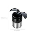thumbnail image 3 of Car Ashtray With Lid, Automatic Sensing Infrared Metal Intelligent Ashtray, Lock Smoke Odor, Quick Extinguishing, Long-lasting Battery, Flame-retardant Material, Suitable For Car Home Office, 3 of 8