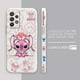 thumbnail image 3 of Case For Samsung Galaxy A91 A73 A72 A71 A53 A52 A51 A42 A33 AO3S 4G 5G Simple Liquid silicone Case Lilo And Stitch Angel Couple, 3 of 5