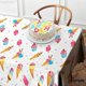 thumbnail image 2 of Large Ice Cream Tablecloth - 54x108 Inch, Pack of 2 | Ice Cream Party Tablecloth for Ice Cream Party Decorations | Ice Cream Birthday Party Decoration, 2 of 4