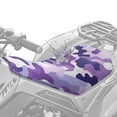 thumbnail image 2 of Uorisanigo ATV Seat Cover Waterproof Purple Camo Four-Wheeler Seat Cover Compatible with Polaris Sportsman 570 450 850 & Honda Rancher 420, 2 of 7