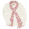 Women's Fleece V-Neck & Scarf Set