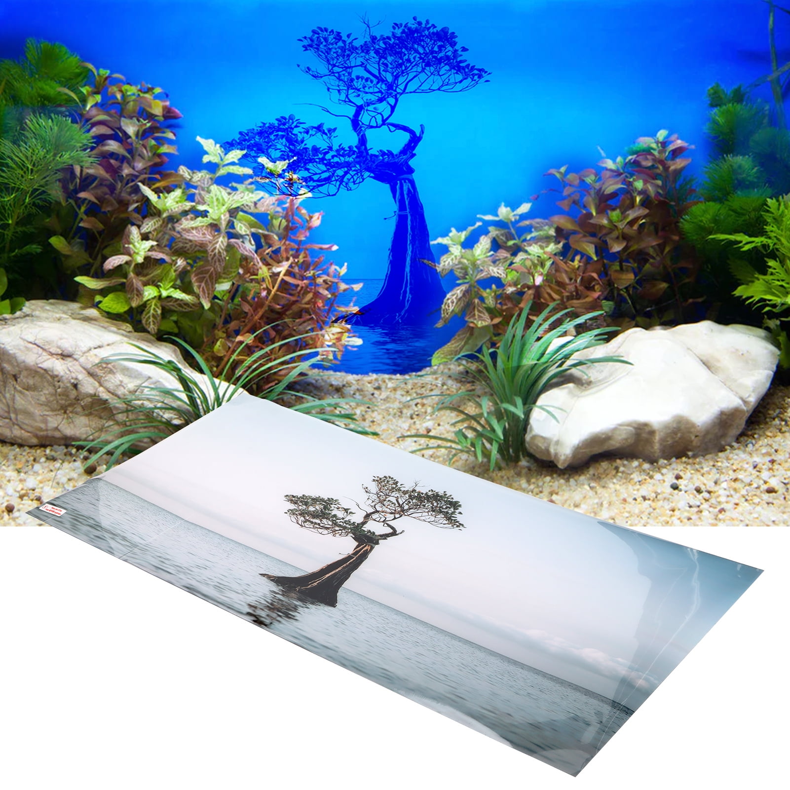 Self Adhesive Fish Tank Wallpaper Aquarium Background Poster PVC Fish Tank Background Decoration Aquarium Decoration Unparalleled Experience