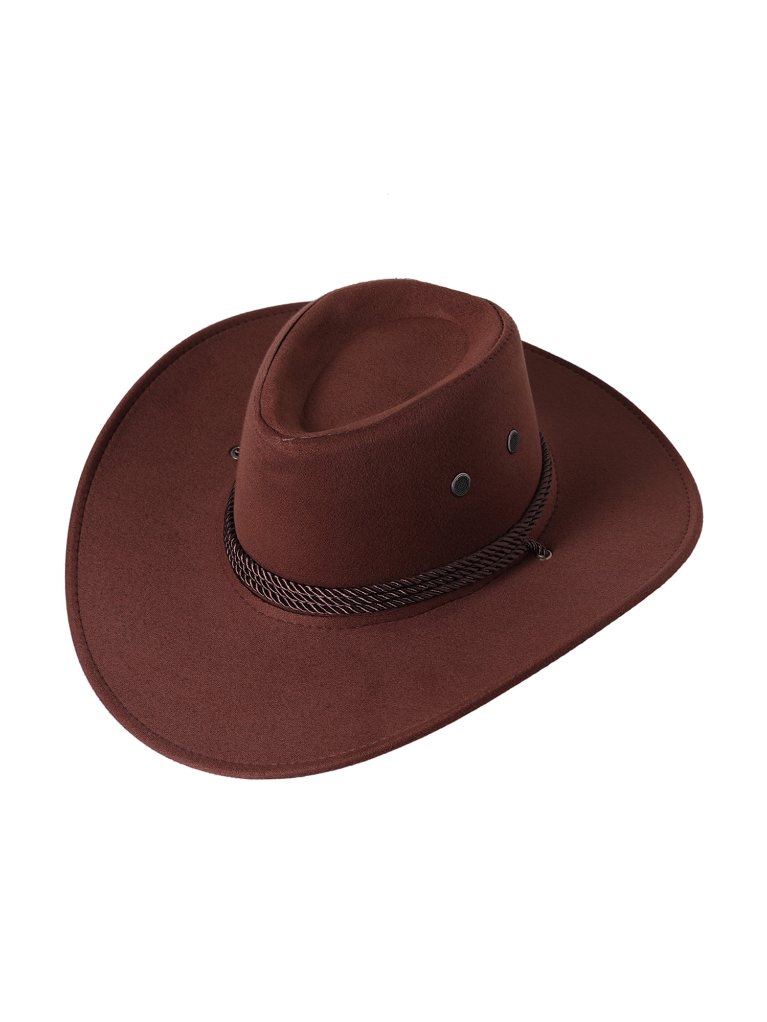 Fashion Wool Panama Hat Western Style Cowboy Hat Women Men Accessories 