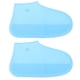 thumbnail image 1 of EeaseMX 1 par de protectores de zapatos impermeables de silicona, fundas duraderas para exteriores, talla M, azul, 1 of 7