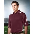 thumbnail image 1 of Tri-Mountain Performance Lightning K119 Birdeye Polo, Large, Dark Maroon/White, 1 of 2