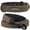 Brown, variant on Pet Artist Dog Collar and Leash Set Personalized with Name - Soft Padded PU Leather, Custom Engraved Nameplate,S-2XL