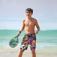 thumbnail image 6 of Splatoon Boys Swim Trunks Quick Dry Swimwear Surfing Bathing Suit Drawstring Elastic Waist With Mesh Lining, 6 of 7