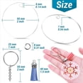 thumbnail image 2 of 1750 Piezas Acrílico Transparente en para Vinilo con Espacios en , Borlas, Anillos de Salto, Anillos de para Manualidades de DIY, 2 of 5