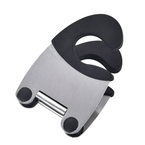 Fiudx Pinza para Ollas de Acero Inoxidable, Agarre de Silicona Antideslizante, Mango Cómodo, Fácil de Usar y Guardar, Utensilio de Cocina para Cocinar, Diseño Compacto, Tamaño 7,8 X 5 Cm.