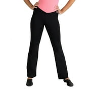 Capezio Child Studio Collection Cross Front Pant - SE1052C (Black, Large)