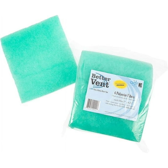 BetterVent Polyester Filter Replacements - Official Manufacturer's Product, 6-Pack