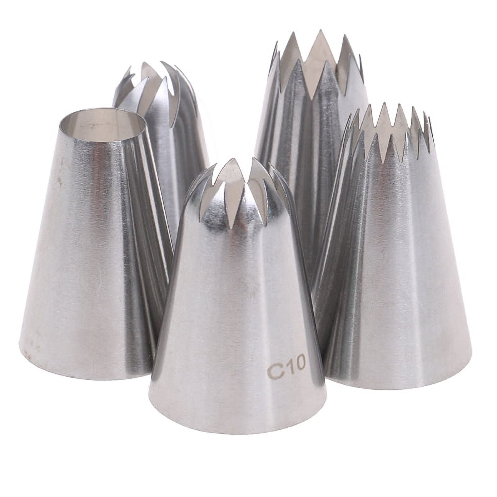 Racing Butterfly Large Icing Piping Pastry Nozzle Tips, 7 Pieces